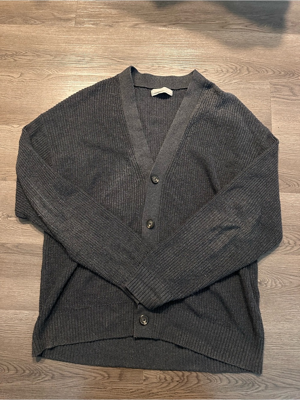Everlane gray oversized cardigan